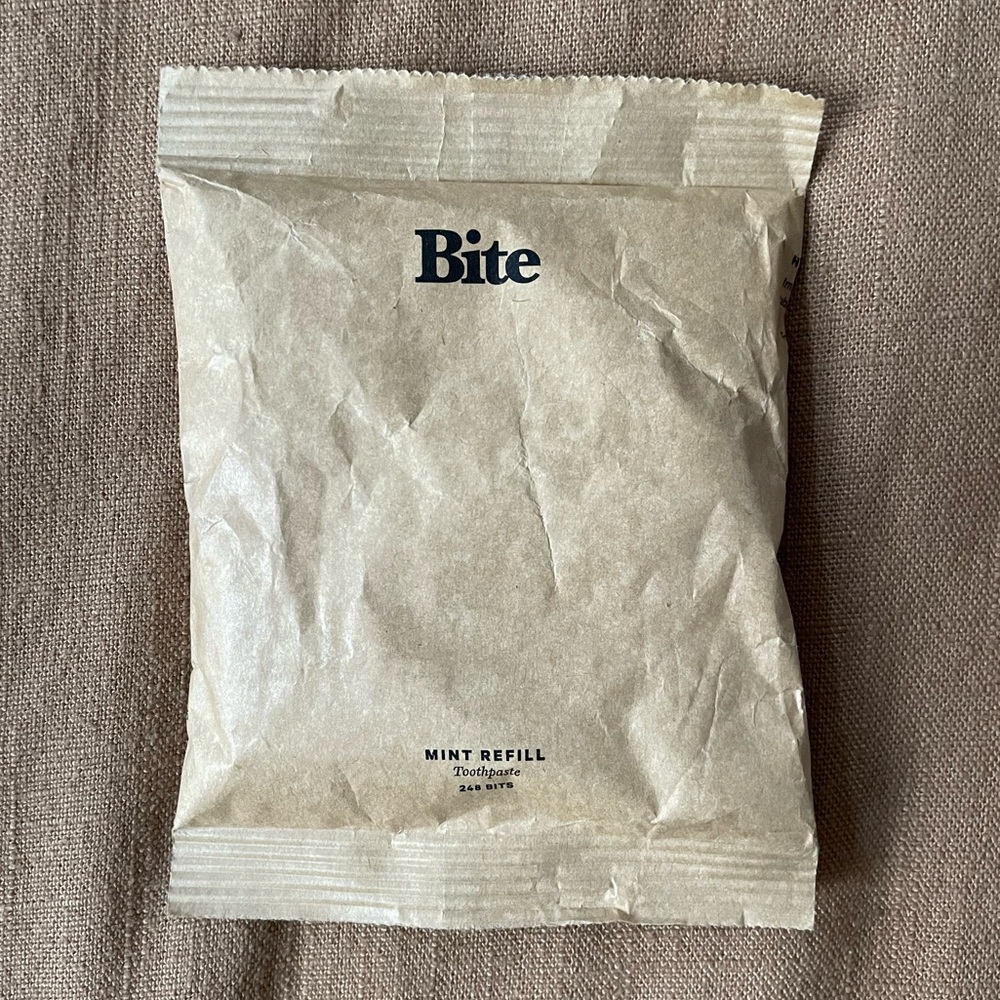 Bite Fresh Mint Toothpaste Bits Refill pack of 240 - Plastic Free